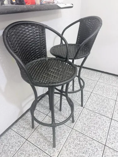 Banquetas de alumínio com Fibra 