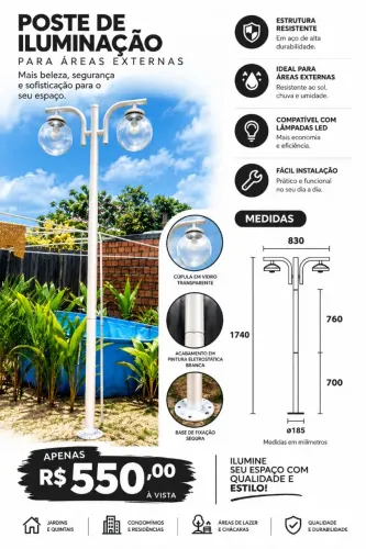 Poste de jardim 