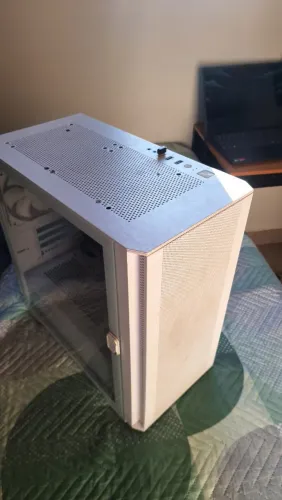 Gabinete Montech Air 100 Lite Branco + 5 Fans