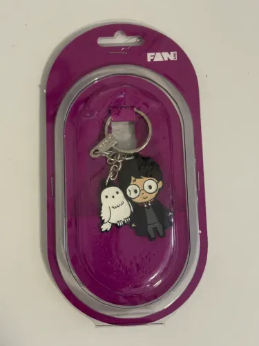Chaveiro metal FanLab Harry Potter e Edwiges