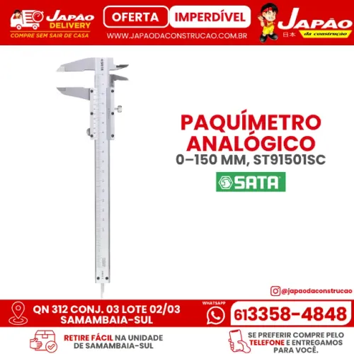 PAQUÍMETRO ANALÓGICO 0-150MM ST91501SC SATA
