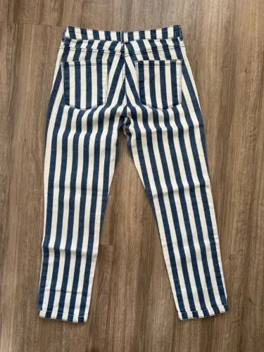 calça jeans marffinodenim listrada 40