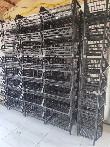 Cesta empilhável estoque/organização
