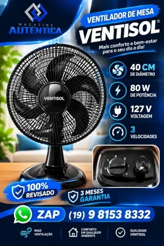VENTILADOR DE MESA VENTISOL ( 57V-26)