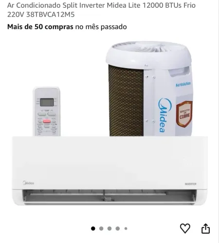 Vendo ar-condicionado midea 12000BTUs