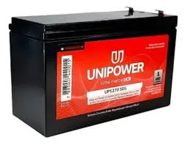 Bateria 12v 7ah Alarme Cerca Elétrica Nobreak UniPower