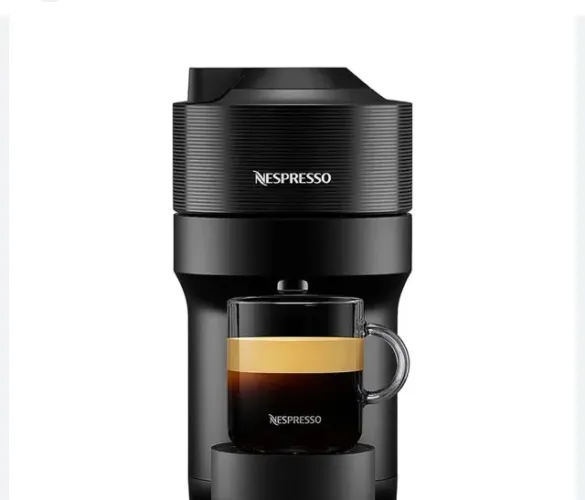 Cafeteira Vertuo Pop Preta e Dourada 127V