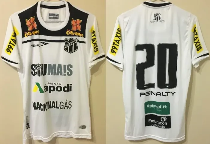 Camisa Ceará Penalty 2015 Tam M (fit) #20 Eloir Usada Final Cearense em Perfeito Estado