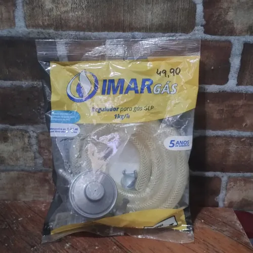 Kit registro para botijão de gás.