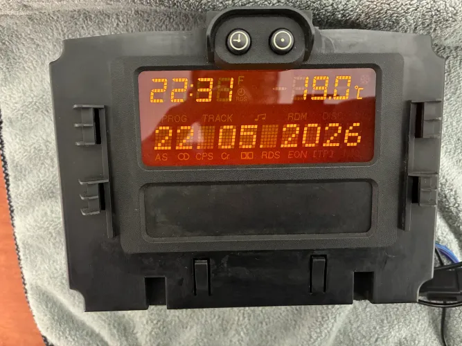 Computador de Bordo Zafira Tid Data Hora e Temperatura Externa 