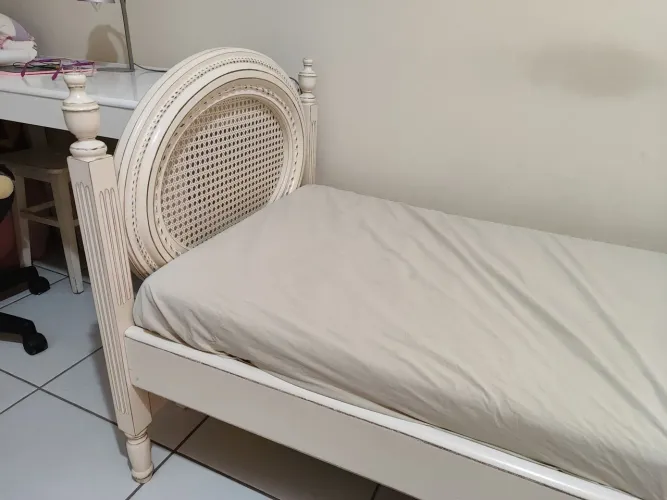 Cama infantil provençal clássica elegante estilo princesa