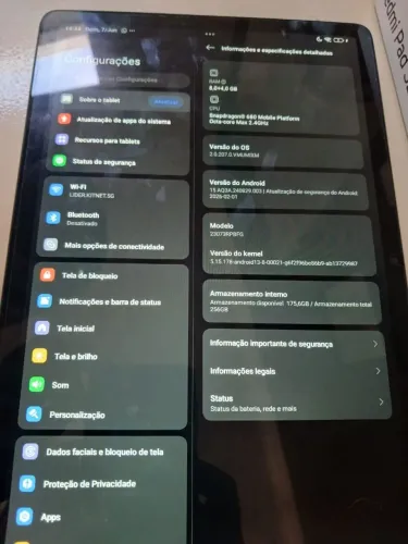 Vendo Redmipad SE 256/8GB de memória RAM.