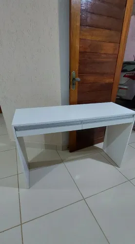 Escrivaninha com 2 gavetas, mesa para escritório, estudo ou trabalho