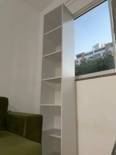 Estante Livros Branca - Madesa 6 Nichos