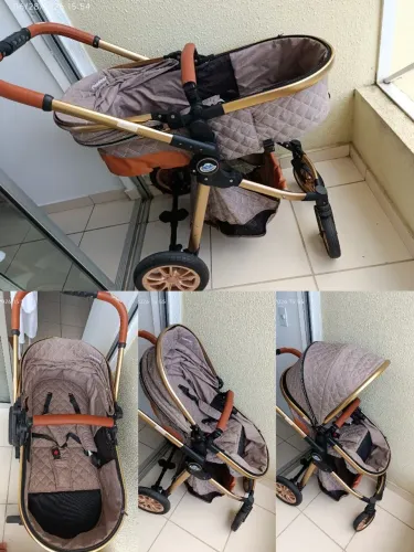 Carrinho de bebê e bebê conforto 