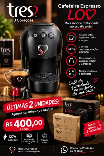 Máquina de Café 3 Corações 127v