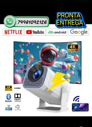 Projetor Portátil de imagem, atualizado pronta entrega