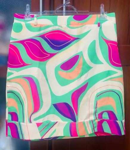 Saia curta estampada