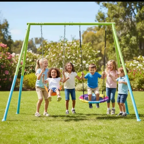 Balanço Infantil Duplo Metal Reforçado