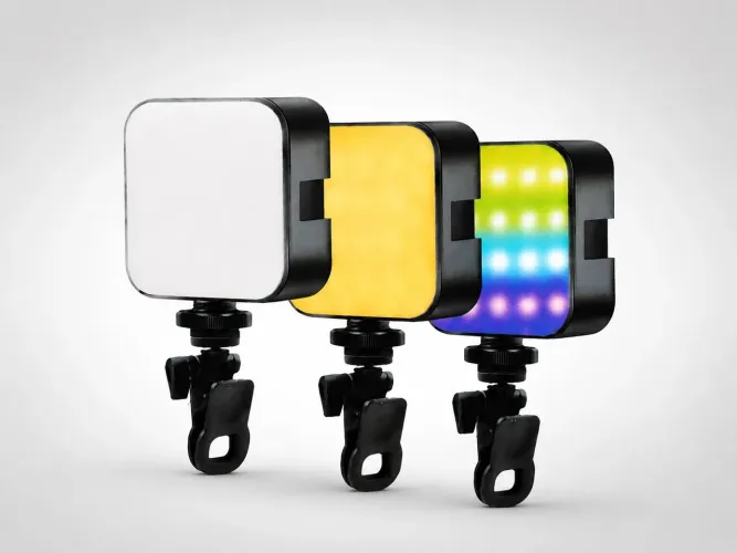 Iluminador LED Portátil RGB Recarregável