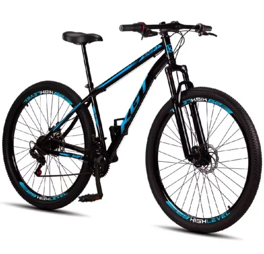 Bicicleta Aro 29 KGT Shift Aço Carbono Freios a Disco 21 Marchas Suspensão Diant