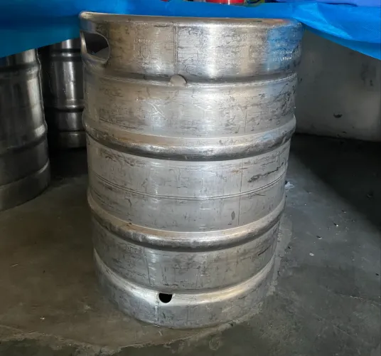Barril vazio 50 litros de chopp em aço inox 304 