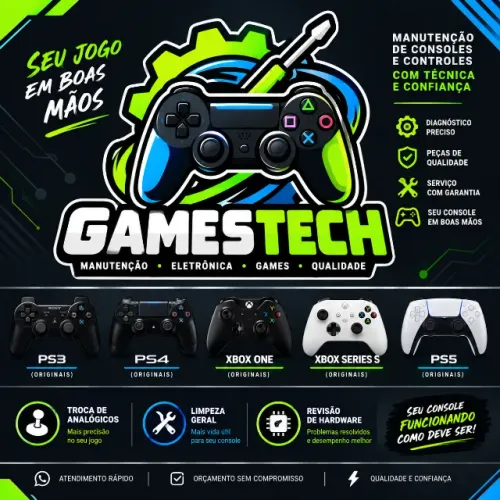 Reparo em controles/video games