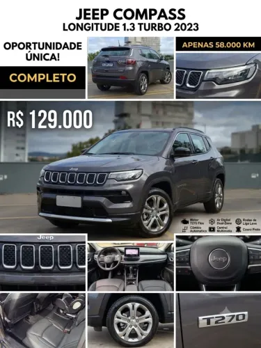 Jeep Compass Long. T270 1.3 TB 4X2 Flex AUT 2023