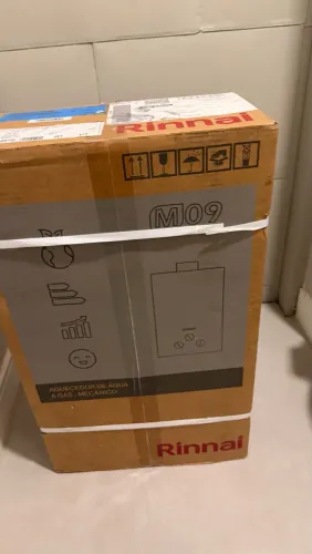 Aquecedor Rinnai 9 litros lacrado com nota.
