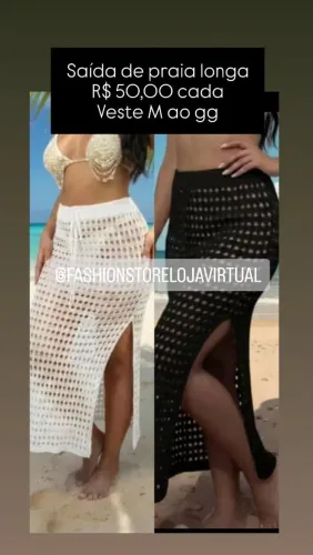 Saída de praia longa feminina veste M ao gg