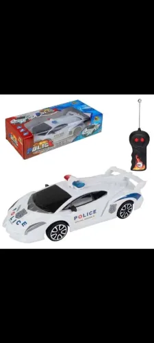 Carrinho de Controle Remoto Esportivo Branco Novo Promoção