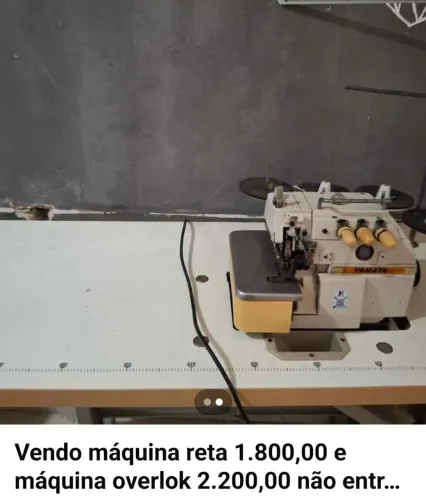 Máquina de costura industrial overlok