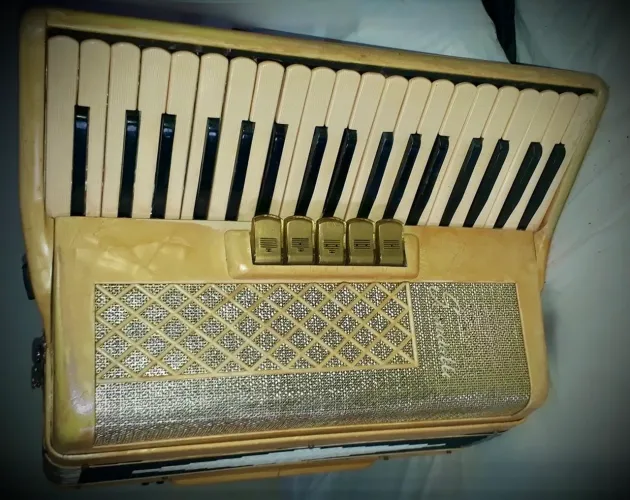 Sanfona Scandalli 80 baixos acordeon