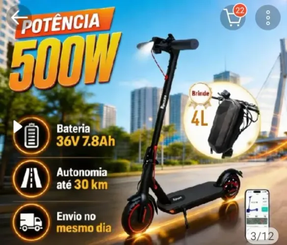 Patinete Elétrico Novo