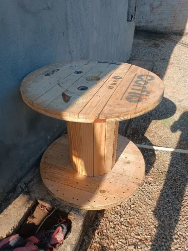 Mesa carretel no jeito de decorar 350 reais