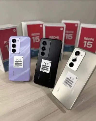 Celular Redmi 15 4G 128GB 06GB RAM Roxo Preto Prata Lacrado Entregamos