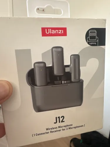 Microfone Sem Fio Ulanzi J12 Original para iPhone (Lightning) - Novo