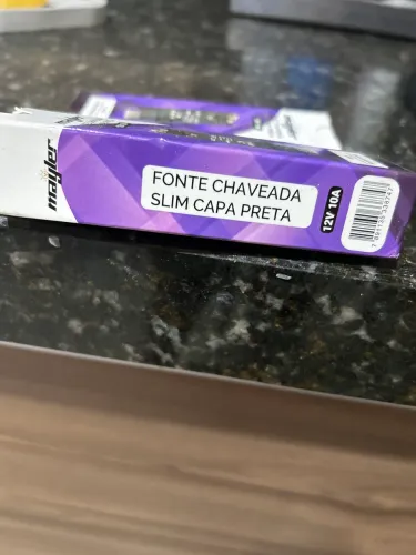 Vendo 3 fontes chaveada slim capa preta 12V 10A