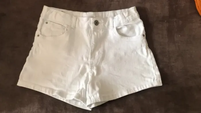 Short Branco Zara tam 13