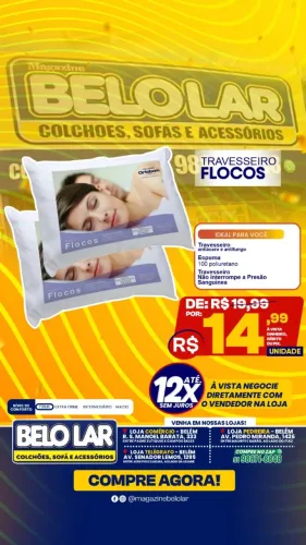 Travesseiro Flocos