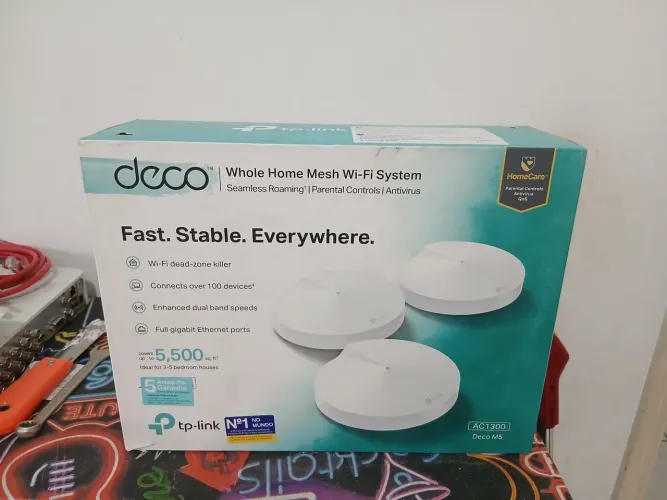 Kit Roteador TP-Link deco M 5 para casa toda