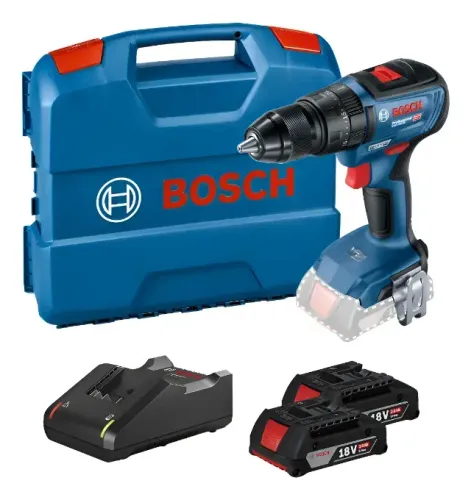 Parafusadeira/Furadeira Bosch GSB 18V-50 - Completa e Nova
