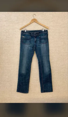jeans da diesel feminina - keate original w32 stretch premium - calça - tamanho 40 / 42