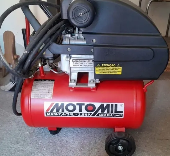 Motocompressor de Ar Motomil MAM-7,4/24L 1,5HP.