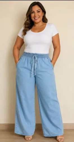 Vendo calça jeans tencel Nova da Walery, tamanho 44
