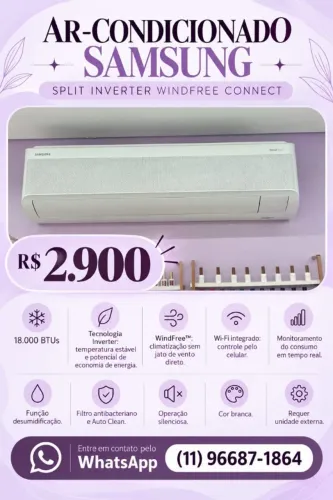 Ar-Condicionado Samsung 18.000 BTUs