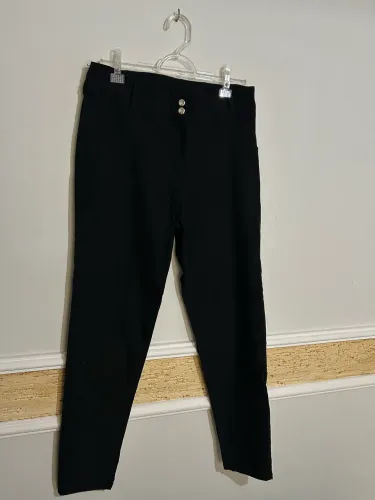 Calça feminina preta com elastano - TAM. GG