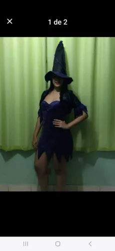Fantasia Bruxinha Bolero Adulto P e M