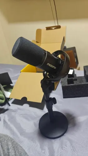 Microfone Dinâmico Maono P200W Híbrido (O mais completo)