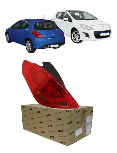 Lanterna 308 2011 A 2015 Sinaleira Traseira S/led Esquerda Esquerdo/motorista Vermelho